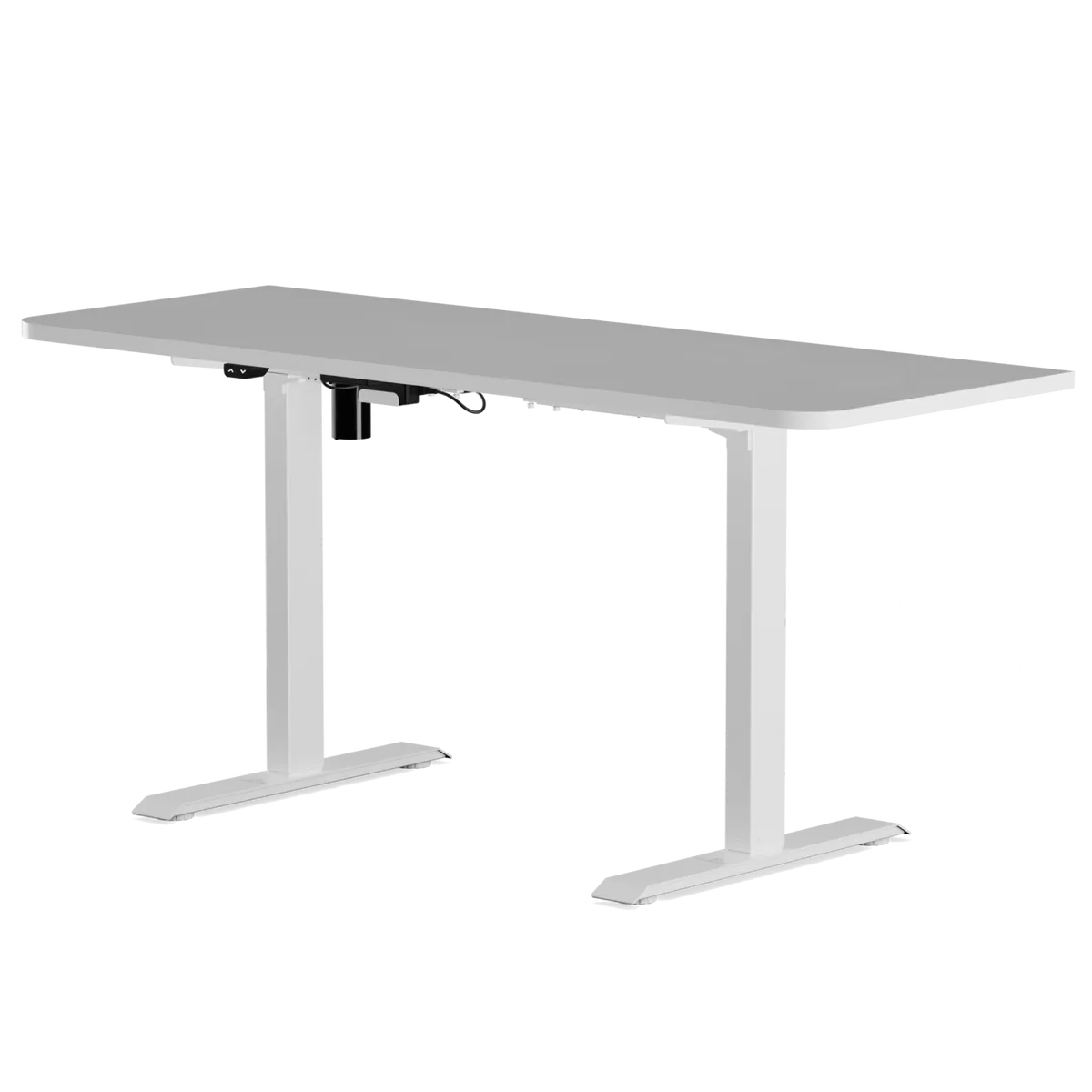 Mesa com Regulagem de Altura Elétrica Misch Branca + Tampo 160cm